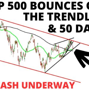 Stock Market CRASH: S&P 500 Bounces Off 4 Trendlines & The 50 Day Moving Average – Bounce Likely